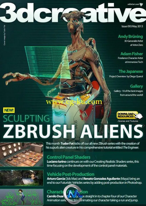 3D创意CG杂志2013年5月刊总第93期 3DCreative Issue 93 May 2013的图片1