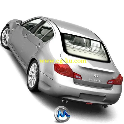 英菲尼迪G37轿车3D模型 Turbosquid Infiniti G37 Sedan 2009的图片3