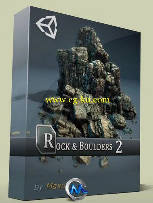 Unity3d中岩石模型材质包 Unity3d Rock and Boulders 2的图片1