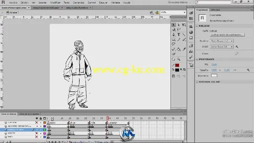 Flash漫画人物制作视频教程 video2brain Comic Characters Spanish的图片3