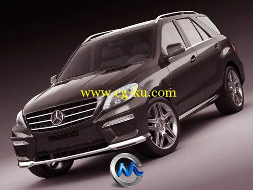 奔驰ML63AMG汽车3D模型 Turbosquid Mercedes ML63 AMG的图片1