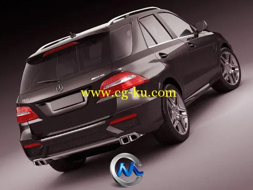 奔驰ML63AMG汽车3D模型 Turbosquid Mercedes ML63 AMG的图片2