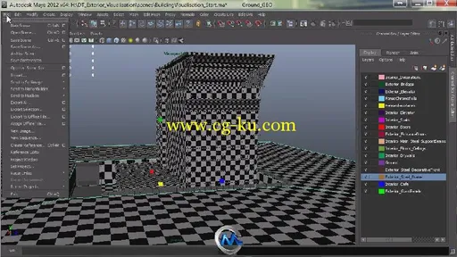 Maya与Maxwell可视化渲染视频教程 Digital-Tutors Quickly Rendering Architectura...的图片1