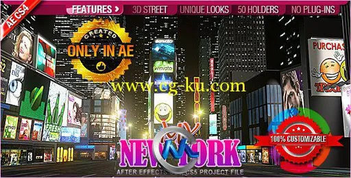 纽约城市夜生活AE模板 Videohive My New York 242422 After Effect Project的图片1