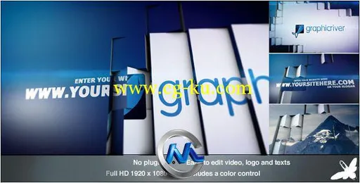 翻滚瓷砖Logo标志演绎AE模板 Videohive Tile Revolution Logo 3668165 After Effec...的图片1