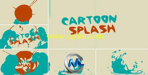 卡通气氛Logo标志演绎AE模板 Videohive Cartoon splash logo 2750714 After Effect...的图片1