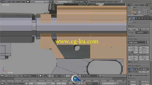 Blender游戏武器M4步枪建模视频教程 CG Cookie Weapon Modeling an M4 Rifle in Bl...的图片3