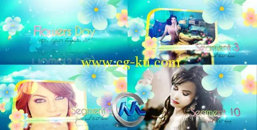 美丽花朵电视包装AE模板 Videohive Flowers Day Promo Worker 2951129的图片1