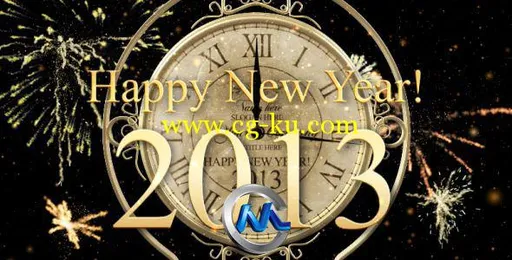 新年倒计时时钟AE模板 Videohive New Year Countdown Clock 2012 146394 After Eff...的图片1