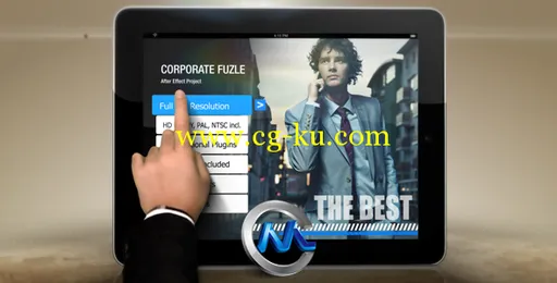 资讯Pad完美展示AE模板 Videohive Corporate Fuzle 3265912 After Effect Project的图片1