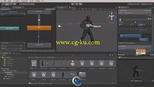 Unity中Mecanim动画系统视频教程 Digital-Tutors Introduction to Mecanim in Unity的图片1