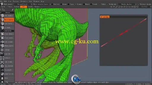 3D-Coat高精度角色模型视频教程 Digital-Tutors Retopologizing a High-Resolution...的图片2