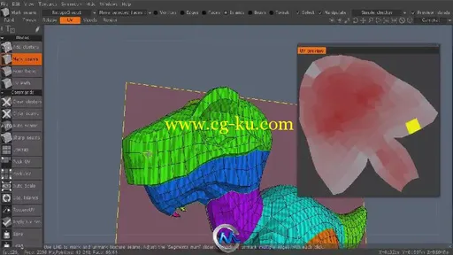 3D-Coat高精度角色模型视频教程 Digital-Tutors Retopologizing a High-Resolution...的图片3