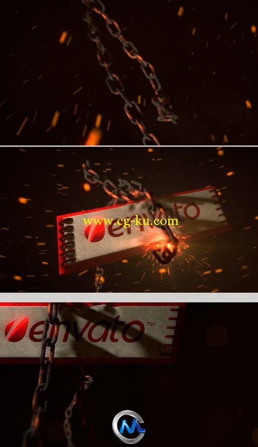 锁链Logo标志演绎AE模板 Videohive Hot Chain Revealer 1599311 After Effects Pro...的图片2