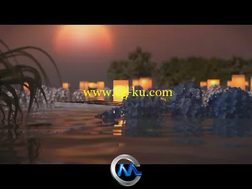 夏夜秘湖婚礼相册AE模板 VideoHive Photo Gallery on a Magical Summer Night 4636481的图片2