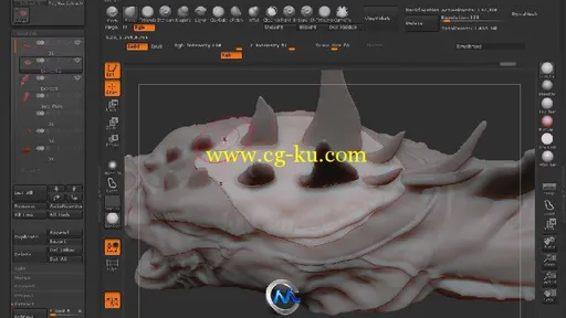 ZBrush与Photoshop史前怪兽制作视频教程 Digital-Tutors Creating a Prehistoric C...的图片2