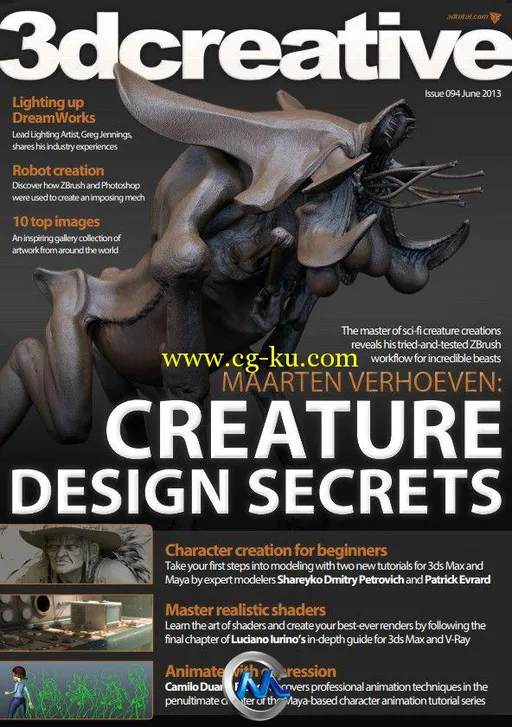 3D创意CG杂志2013年6月刊总第94期 3DCreative Issue 94 June 2013的图片1