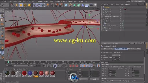 C4D细胞药物作用特效视频教程 Digital-Tutors Animating Cellular Behavior in CIN...的图片3