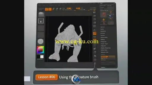 ZBrush中ZSketching使用技术视频教程 Digital-Tutors Getting Started with ZSketc...的图片3