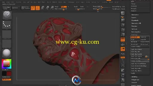 ZBrush制作恐怖人物角色视频教程 Digital-Tutors Making 3D Character Previsualiz...的图片3