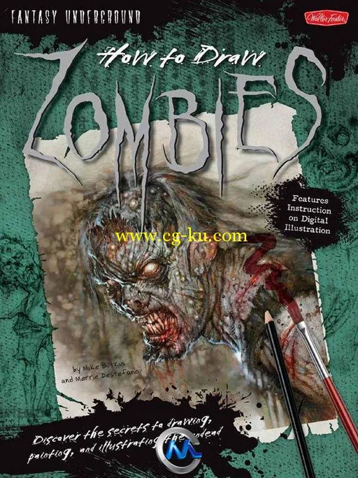 僵尸绘画技法书籍 How to Draw Zombies Discover the secrets to drawing painting...的图片1