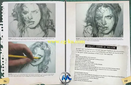 僵尸绘画技法书籍 How to Draw Zombies Discover the secrets to drawing painting...的图片3