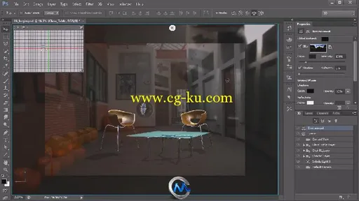 Photoshop场景照明视频教程 Digital-Tutors Blurring the Line Between 2D and 3D ...的图片3