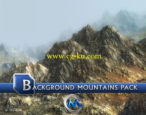 Unity3D山脉场景素材包 Unity3D Background Mountains Pack的图片1