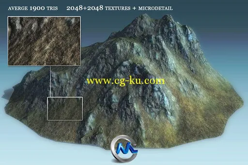 Unity3D山脉场景素材包 Unity3D Background Mountains Pack的图片2