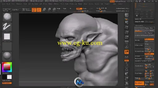 ZBrush恶魔角色制作视频教程 Digital-Tutors Creating a Portfolio-Ready Demon Co...的图片1