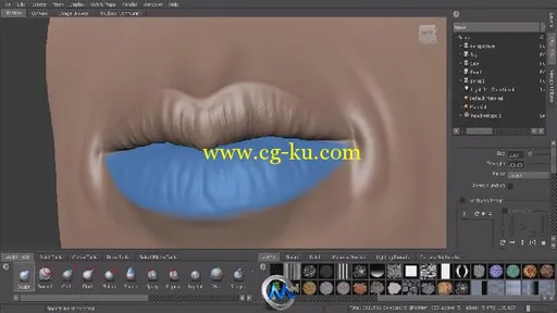 Mudbox2014人物嘴巴雕刻视频教程 Digital-Tutors Sculpting Human Mouths in Mudbo...的图片1