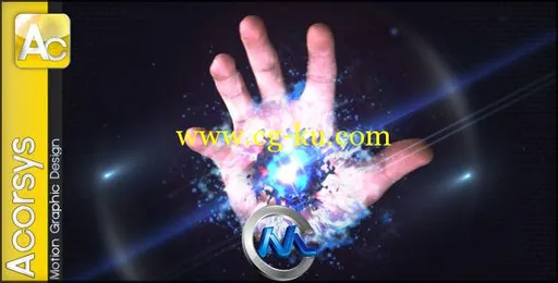 魔术手掌Logo标志演绎AE模板 Videohive Magic Hand Logo Sting 4419103 Project fo...的图片1