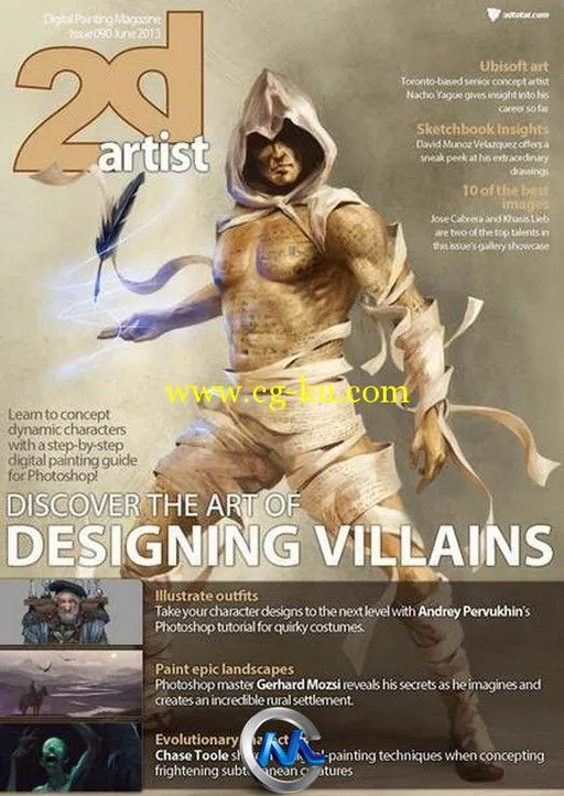 2DArtist概念艺术设计杂志2013年6月刊总第90期 2DArtist Issue 90 June 2013的图片1
