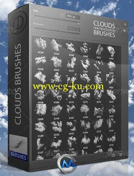 71个天空云朵PS笔刷合辑的图片2
