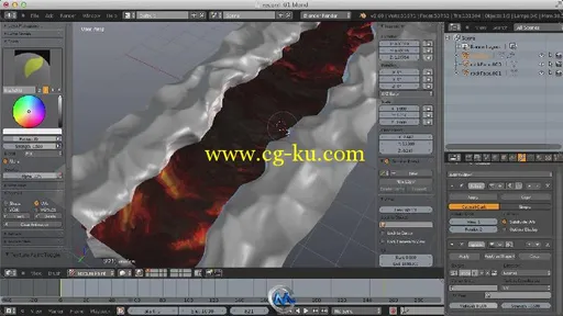 Blender熔岩纹理贴图动画训练视频教程的图片1