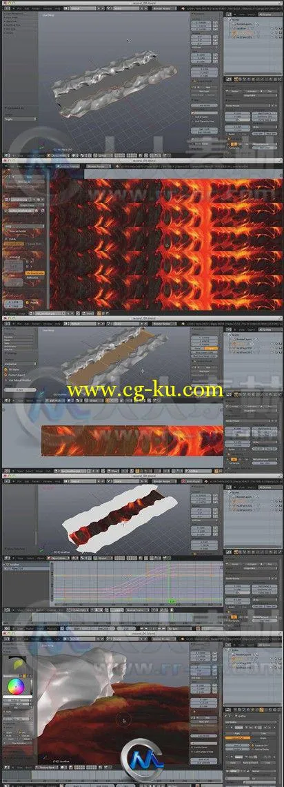 Blender熔岩纹理贴图动画训练视频教程的图片2