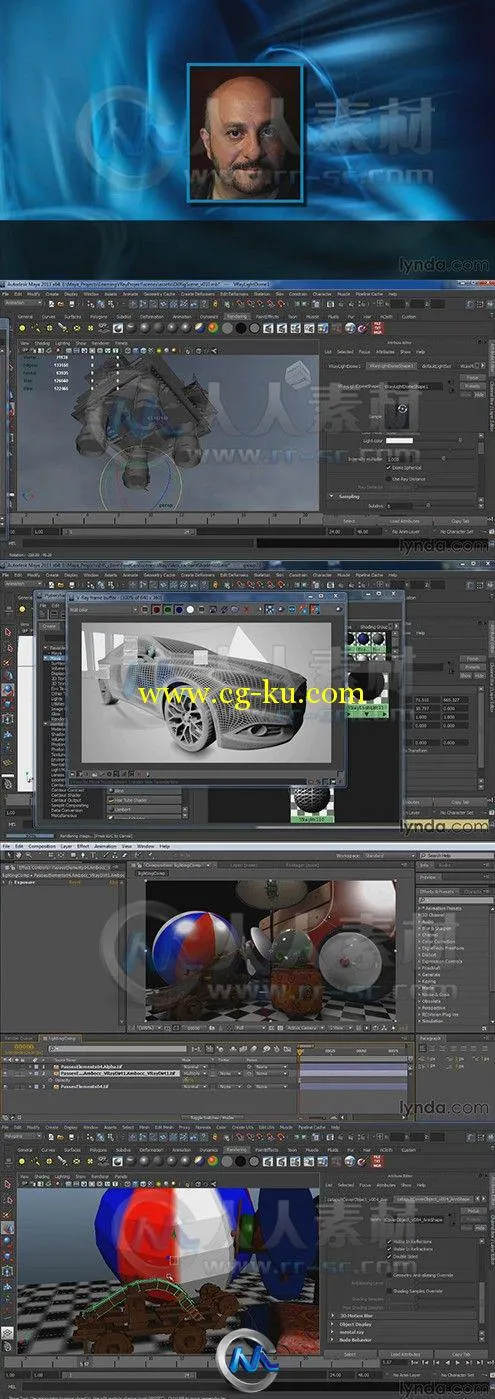 Maya中Vray渲染器应用技巧视频教程的图片2