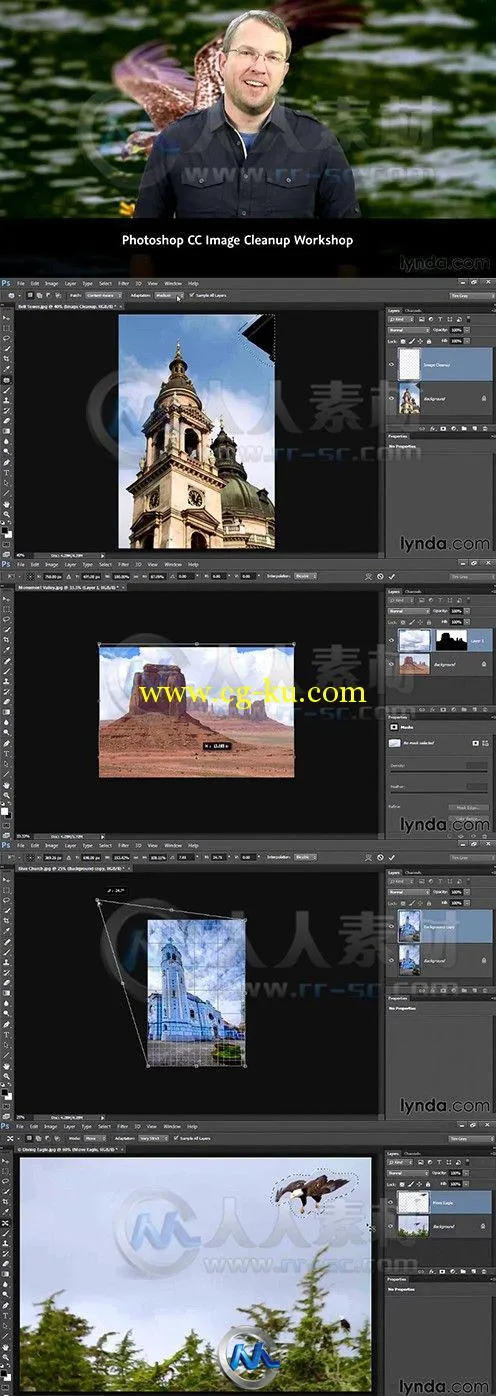 Photoshop CC照片瑕疵修复训练视频教程的图片2