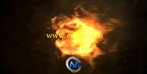 火焰渐灭Logo标志演绎AE模板的图片1