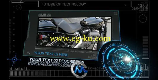 未来派科技包装动画AE模板的图片1