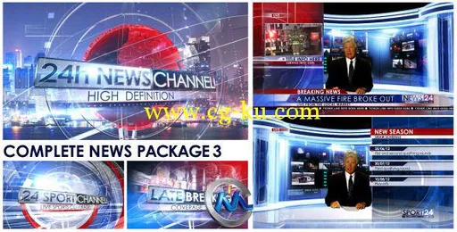 广播电视新闻包装AE模板第三季的图片1