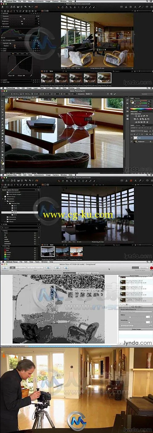 Photoshop室内建筑照片润色训练视频教程的图片2