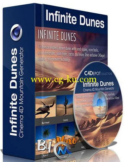 Infinite Dunes沙丘生成器C4D插件的图片1