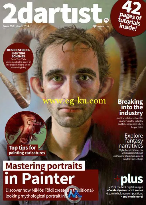 2DArtist概念艺术设计杂志2014年3月刊总第99期的图片1