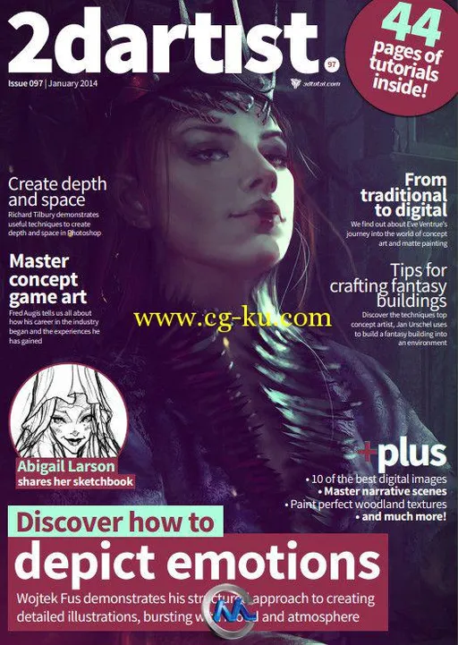 2DArtist概念艺术设计杂志2014年1月刊总第97期的图片1