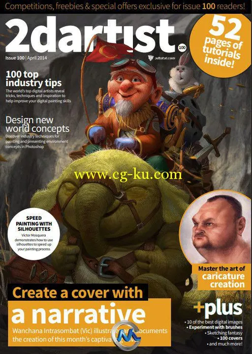 2DArtist概念艺术设计杂志2014年4月刊总第100期的图片1