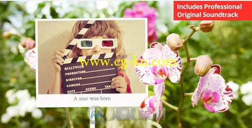 鸟语花香相册动画AE模板 Videohive Photo Gallery with Sunny Flowers 6898143 Pro...的图片2