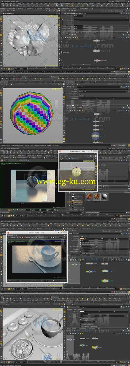Houdini饮食类特效制作视频教程 Rohan Dalvi Tea and Cookies with Houdini的图片1