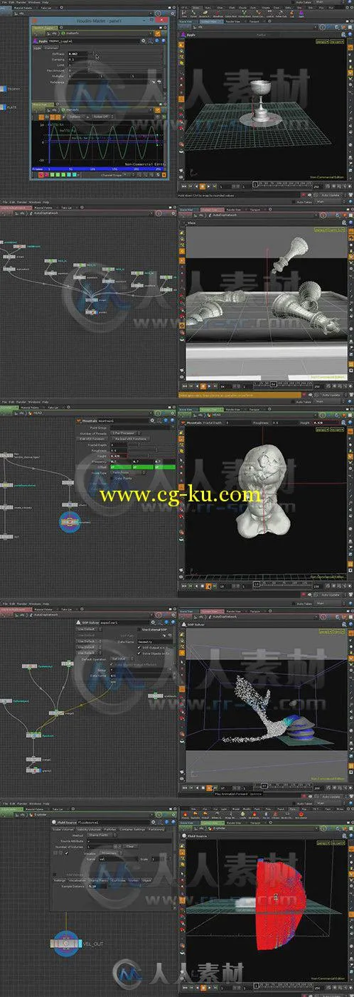 Houdini粘性弹性流体特效制作视频教程 cmiVFX Houdini Frictional Viscosities Com...的图片1