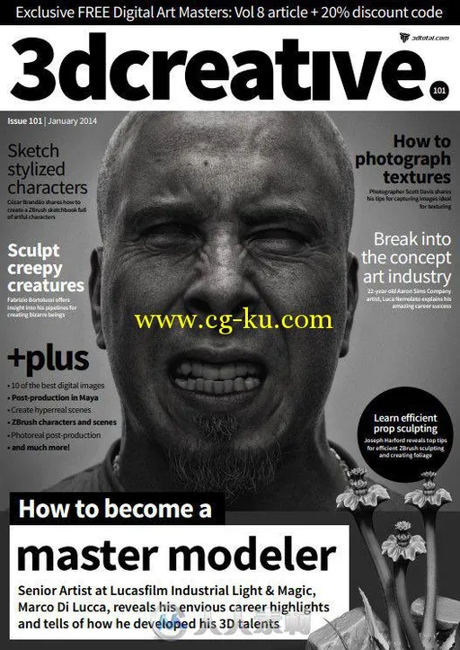 3D创意CG杂志2014年1月刊总第101期的图片2